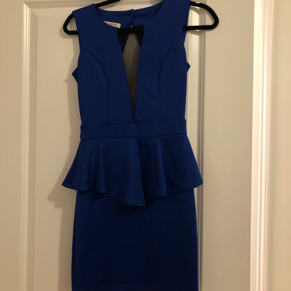 Arden B. Blue dress